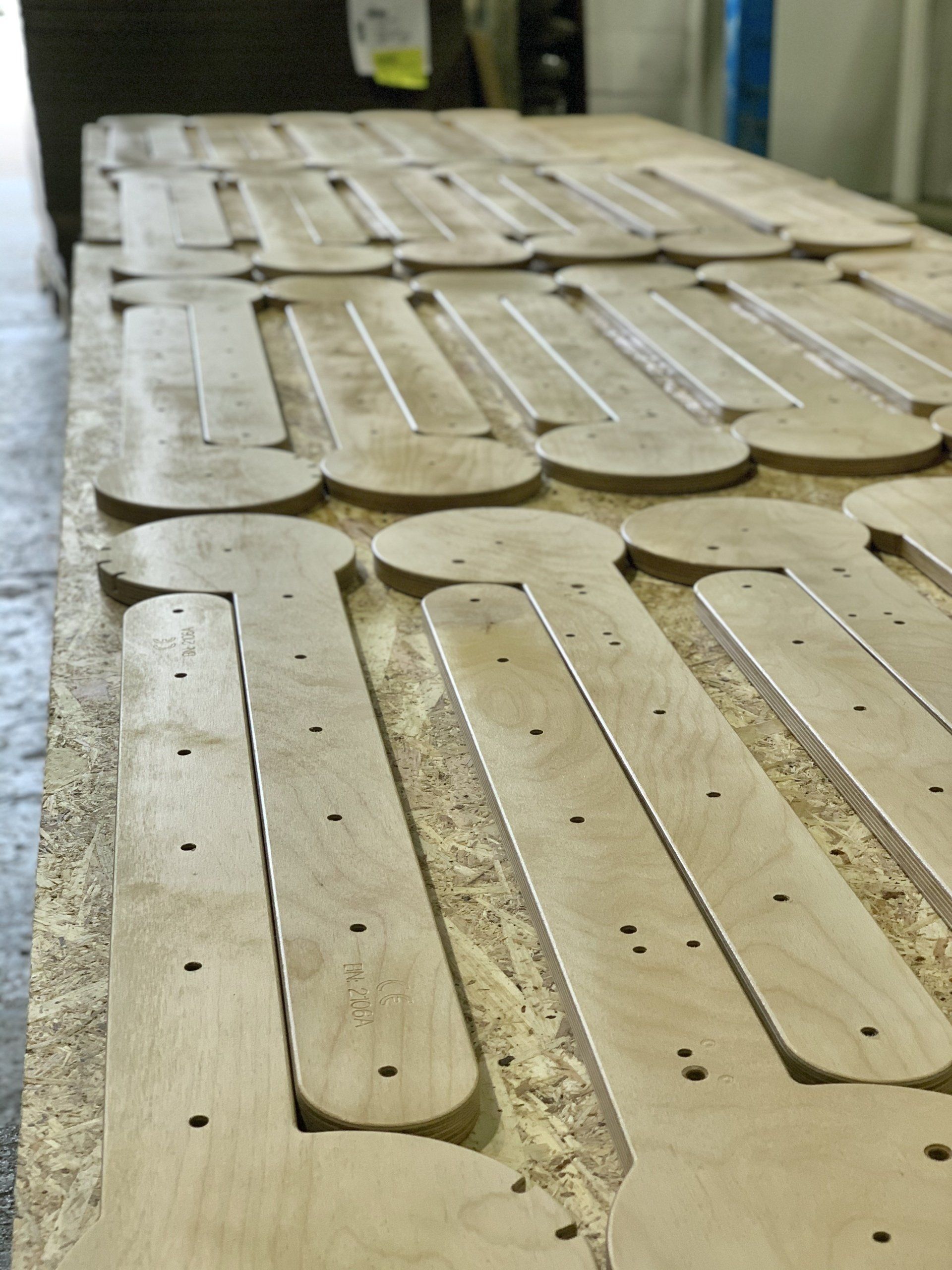 wax oil spray finish on birch ply