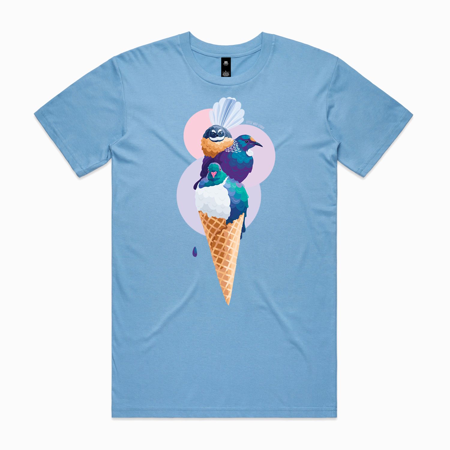 Men's NZ Native Bird Ice Cream T-Shirt