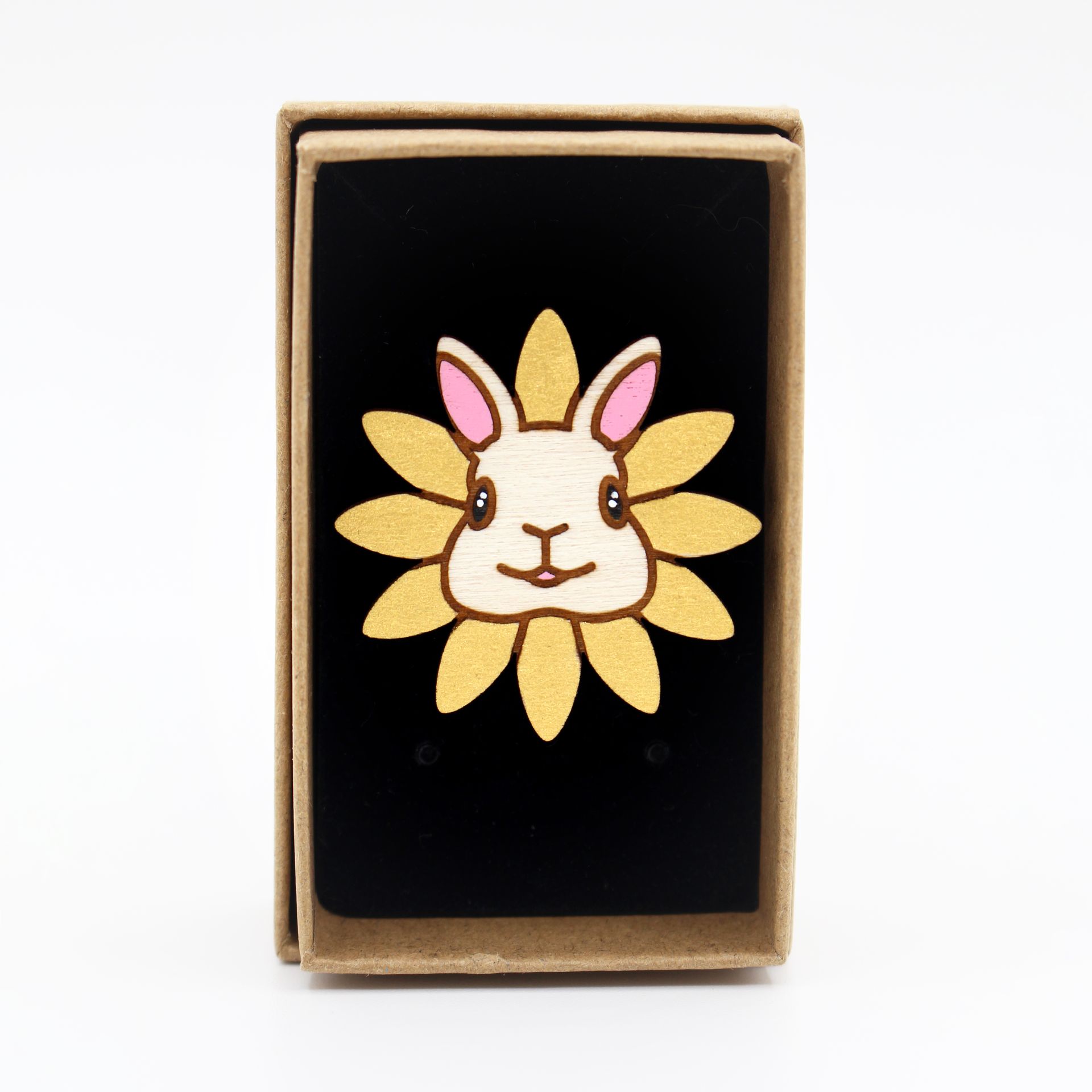 Flower Bunny Brooch