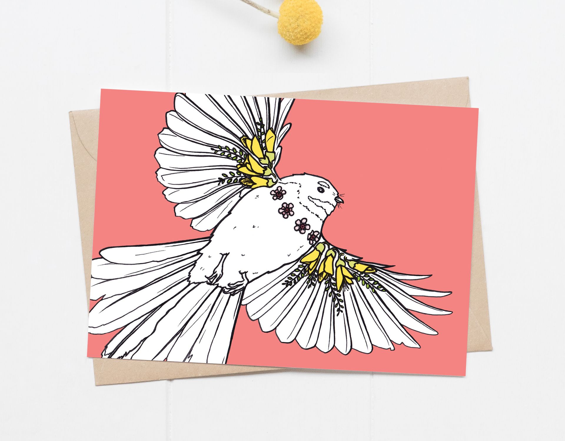 Proud Piwakawaka Fantail Greeting Cards