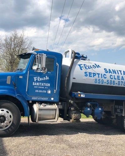 Flush Sanitation Sewage truck