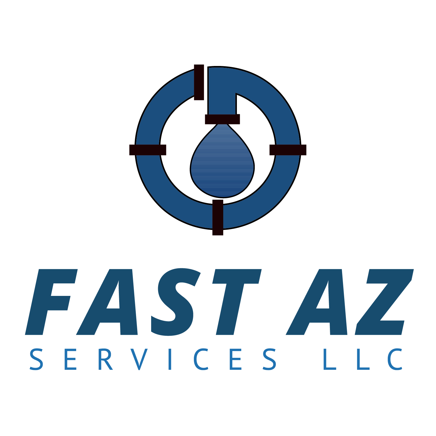 Fast Az logo of a water drop