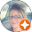 Circular profile avatar with a smiling person in glasses on a light blue background, outlined by an orange badge