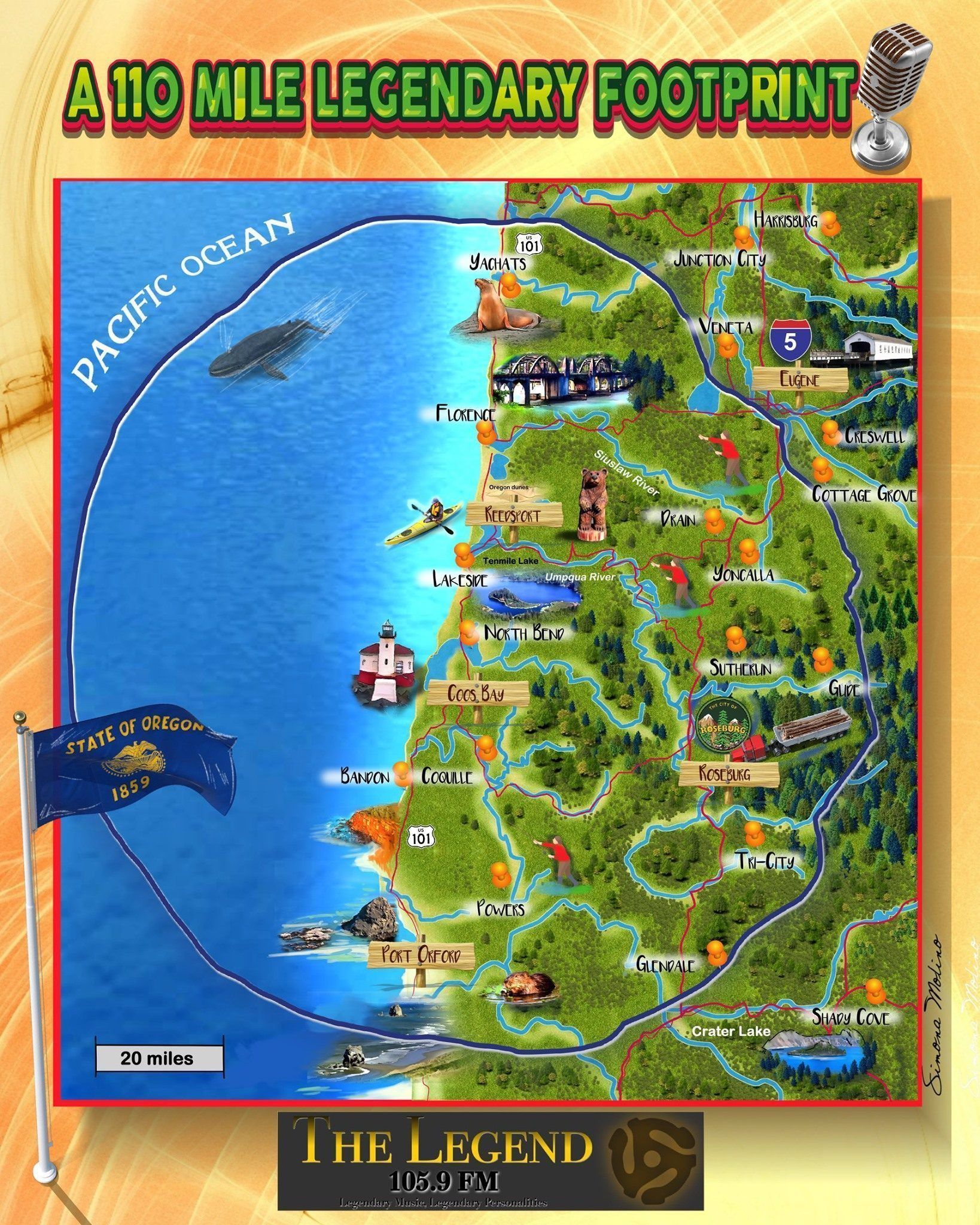 105.9 The Legend Coverage Map
