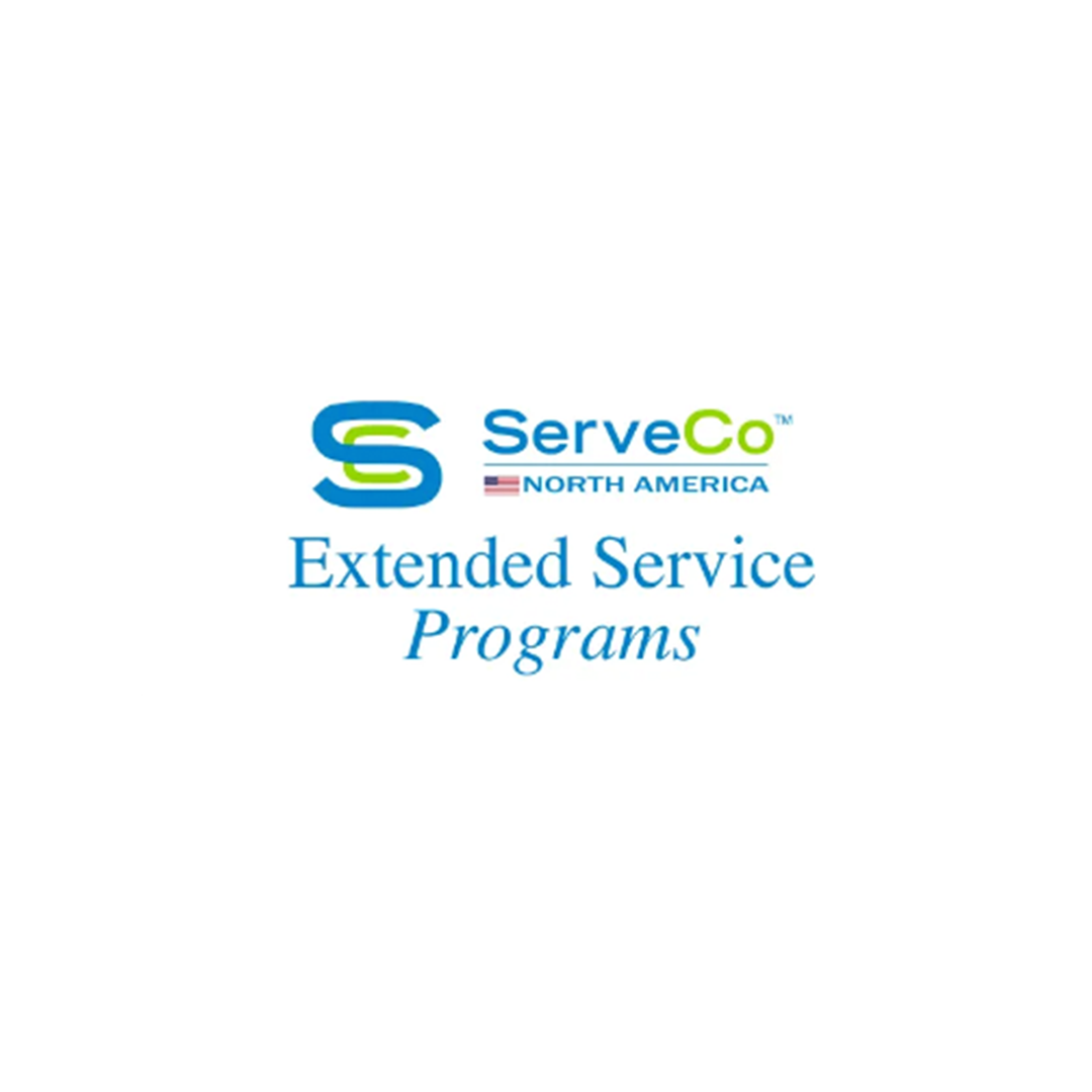 A logo for serveco north america extended service programs