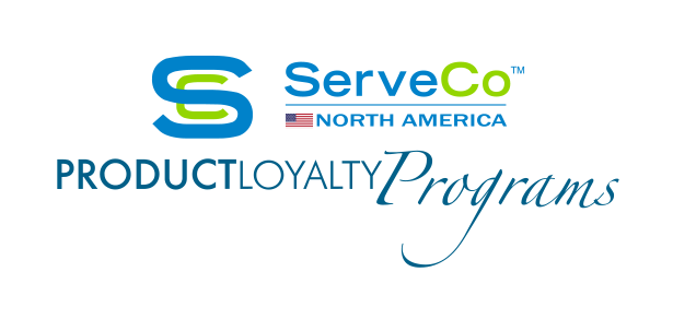 The logo for serveco north america productloyalty programs