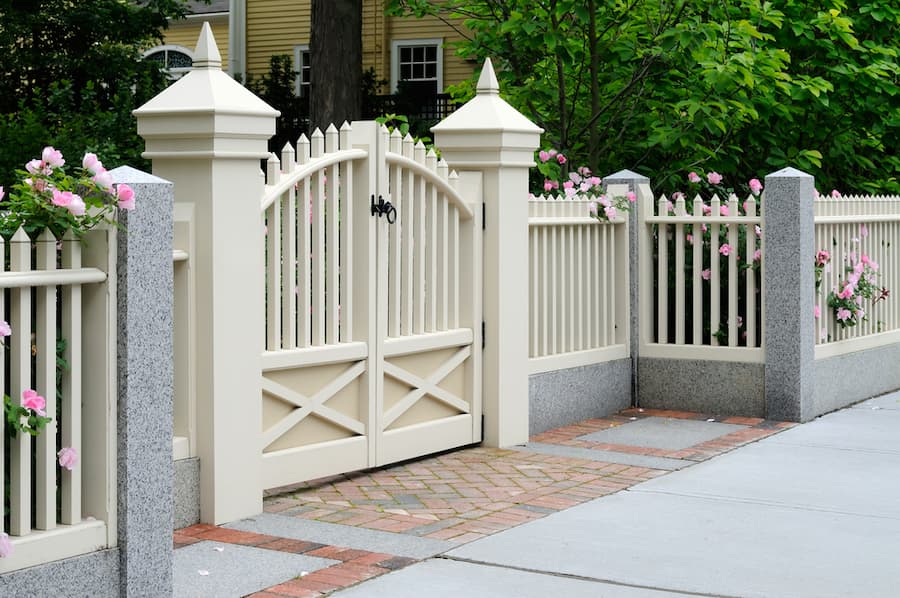 A White Picket Fence With A Gate In The Middle — A Betta Fence 'N' Yard In Port Macquarie, NSW