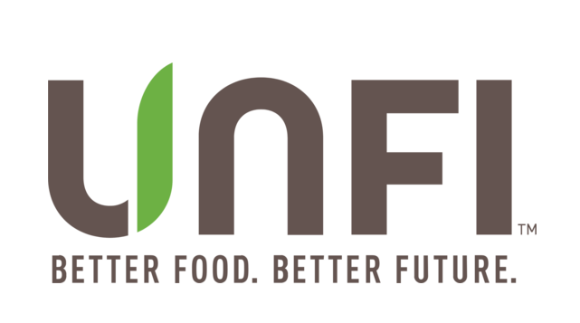 The logo for unfi better food better future