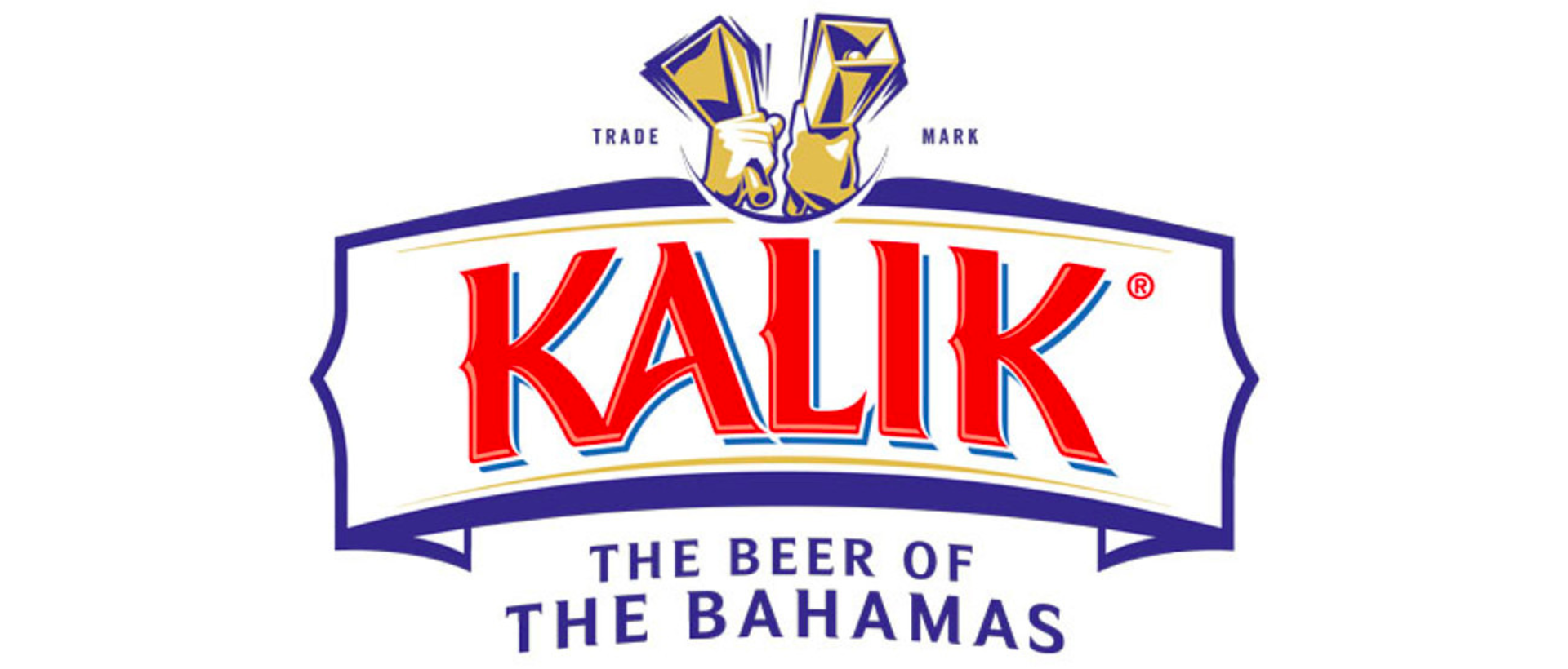 The kalik beer of the bahamas logo on a white background