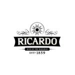 A black and white logo for hennessy cognac on a white background.