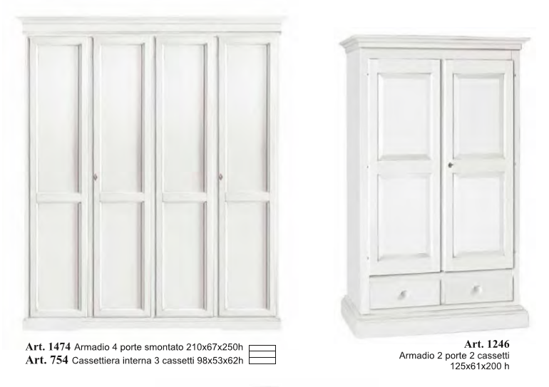 armadi a 4 e 2 ante