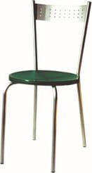sedia con sedile verde