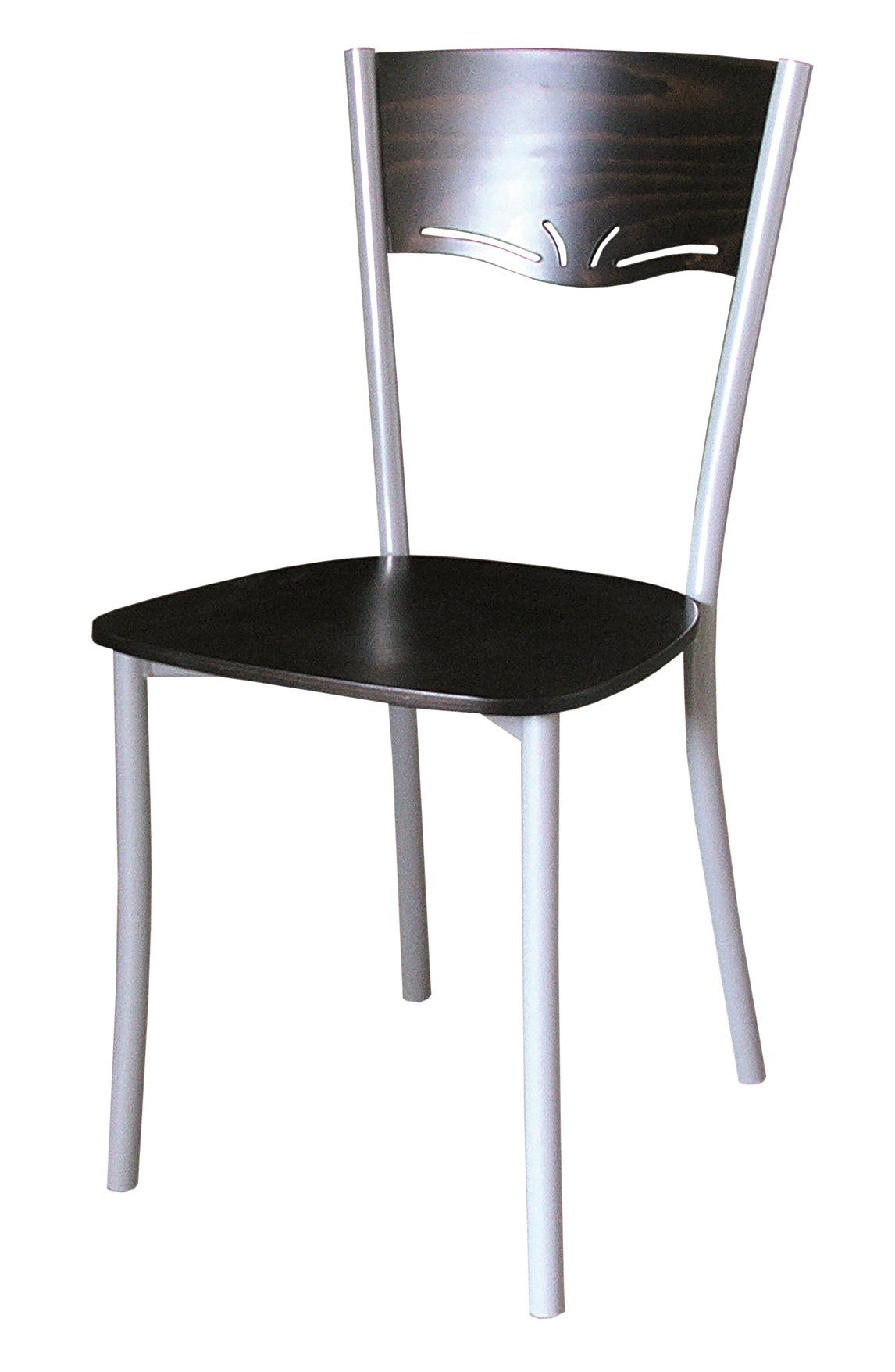 sedia in legno e metallo