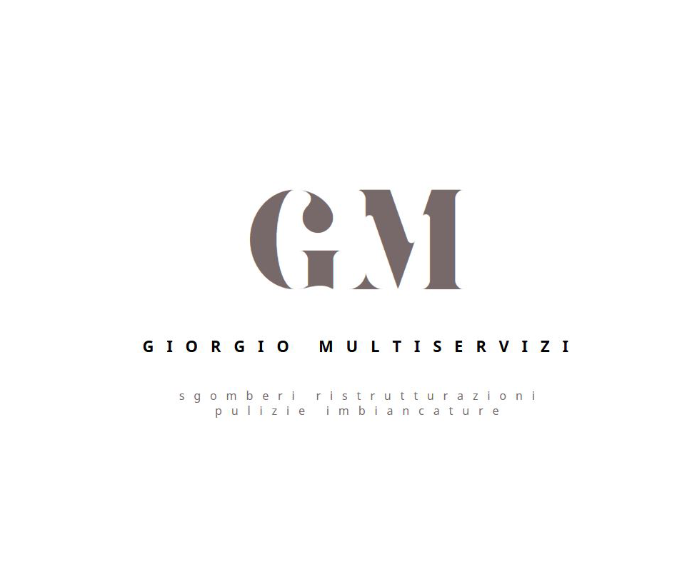 Su sfondo bianco è raffigurato il logo di giorgio multiservizi.