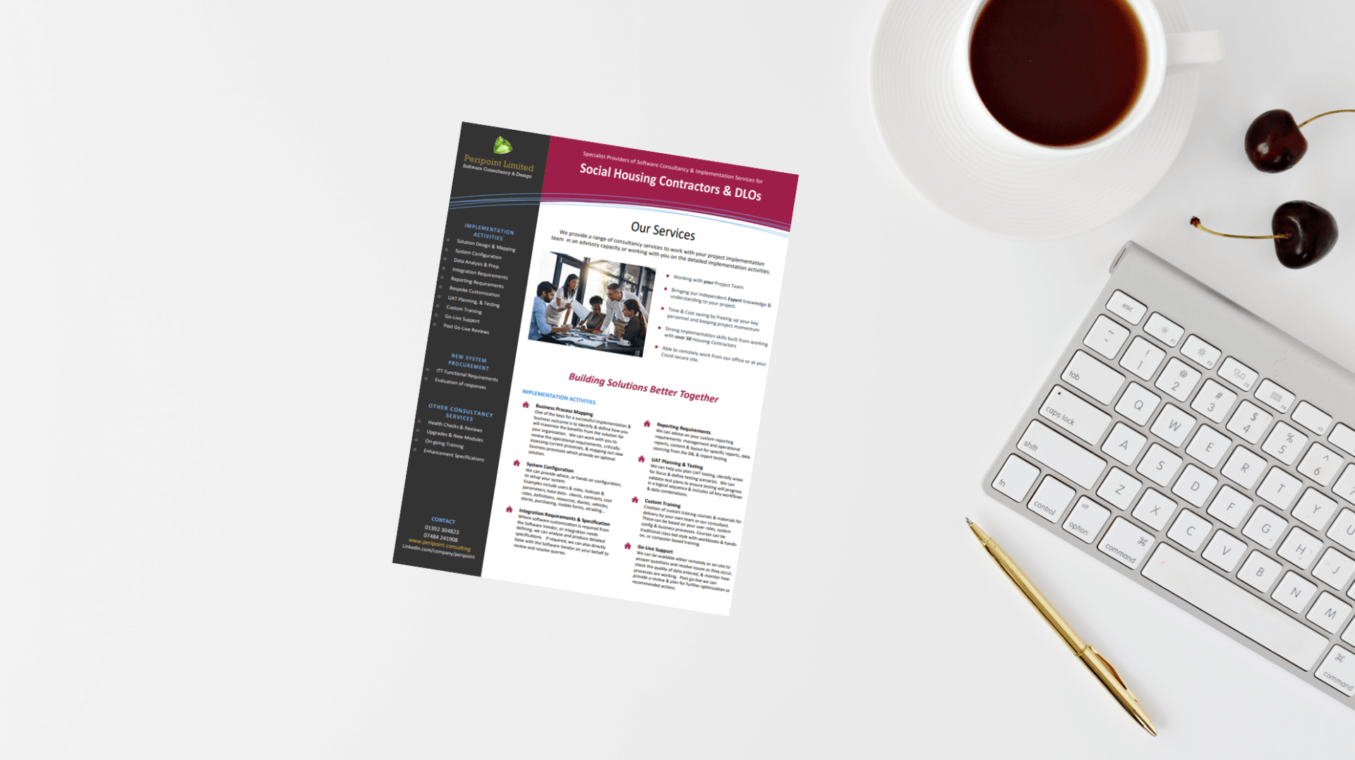 Brochure of our services for Social Housing Repairs Contractors and DLOs