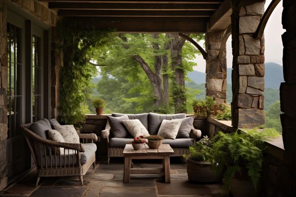 rustic porch