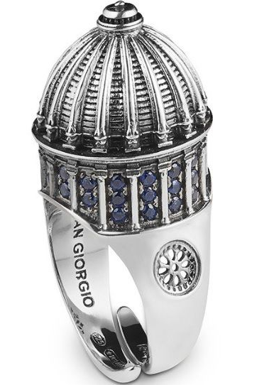 anello  Ellius  ,  San Giorgio  ,  Ragusa  ibla  , argento  fatto  a mano  , made  in italy