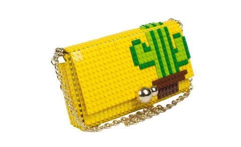 borse ,  bag and block, lego ,  fatti  a mano  ,  decoro  catctus 