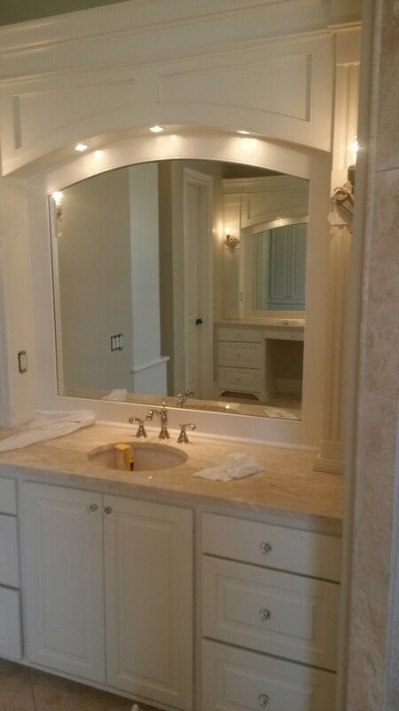 Glass Tables — Mirror Reflecting The Cabinet in Jackson,MS