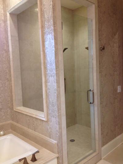 Custom Glass — Bathroom Entrance in Jackson,MS