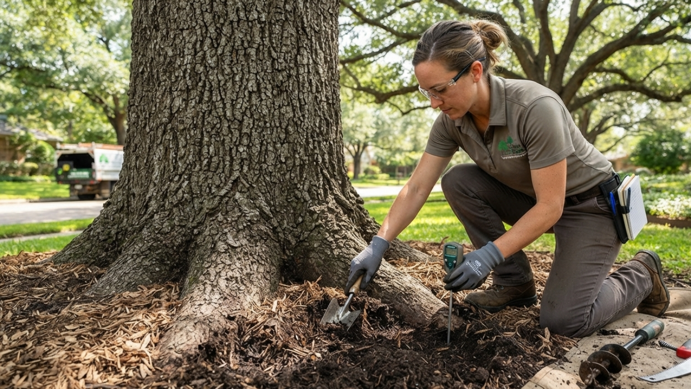 Avondale Tree Service Masters safely performing a tree trimming