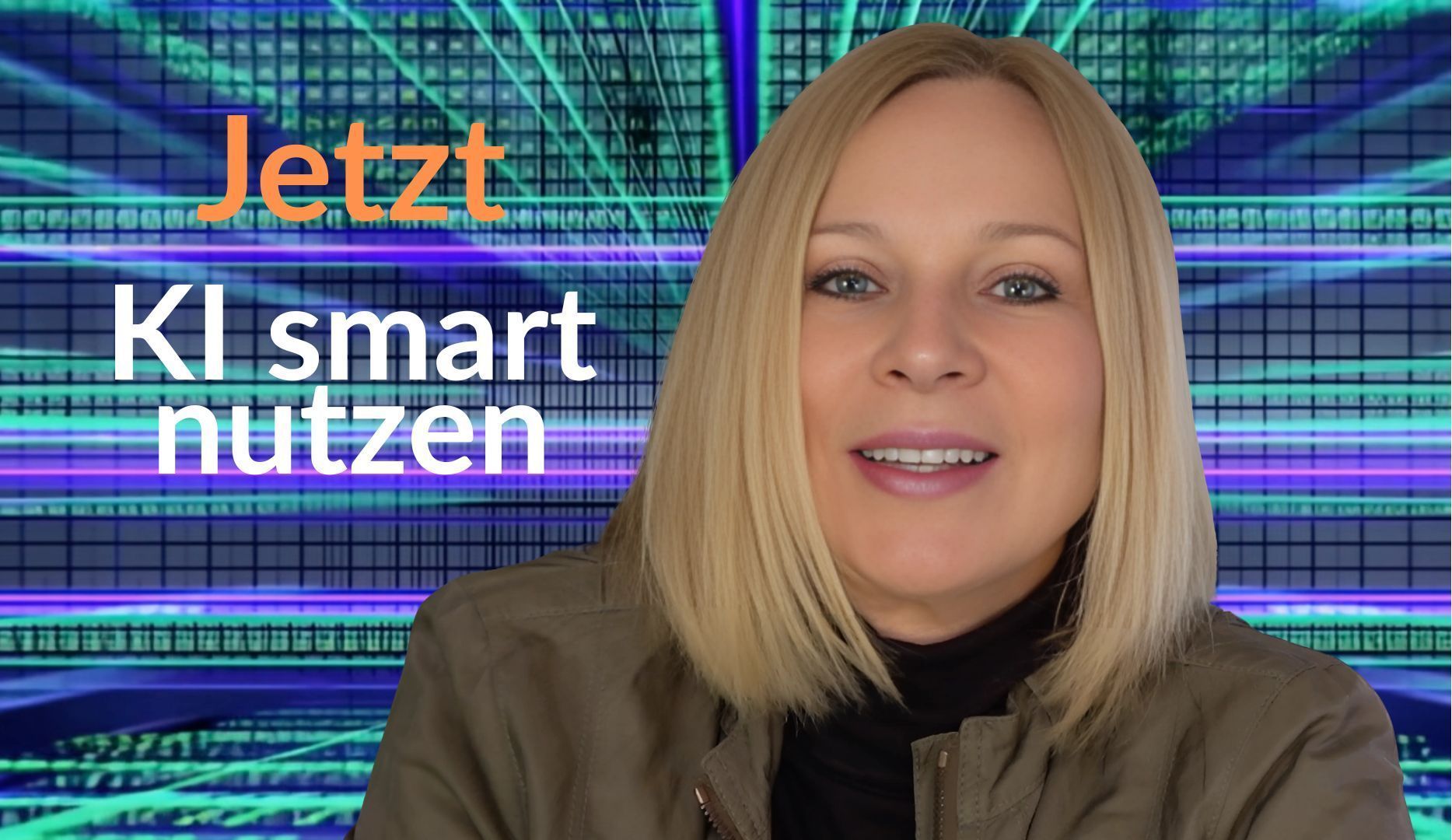 Foto von Carolin Reiter mit dem Text Jetz KI smart nutzen