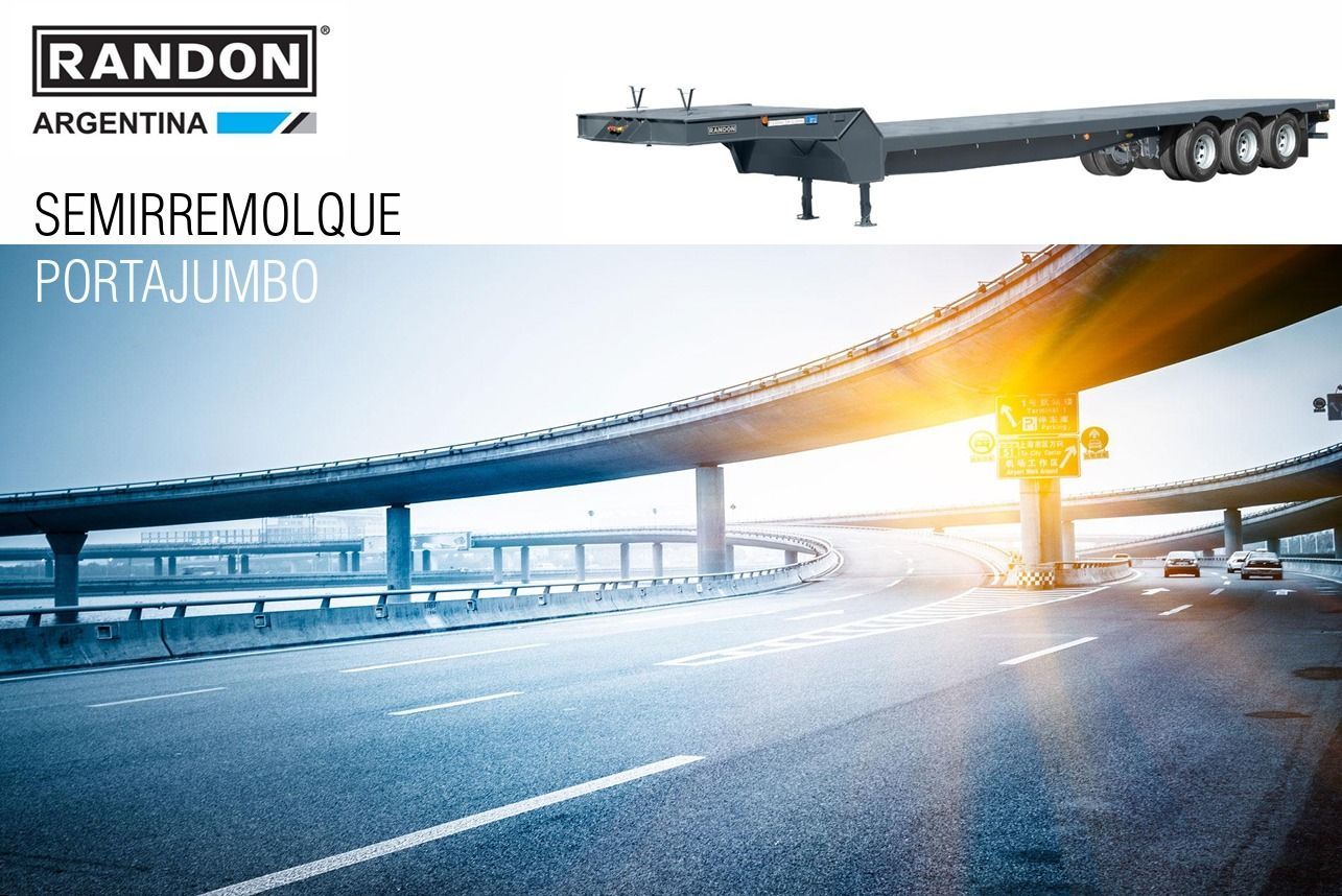 Anuncio de Randon Argentina: Modelo de semirremolque con fondo de carretera.