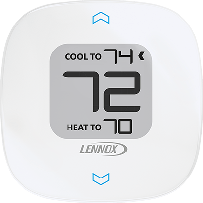 Lennox thermostat displaying