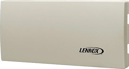 Beige Lennox thermostat cover.