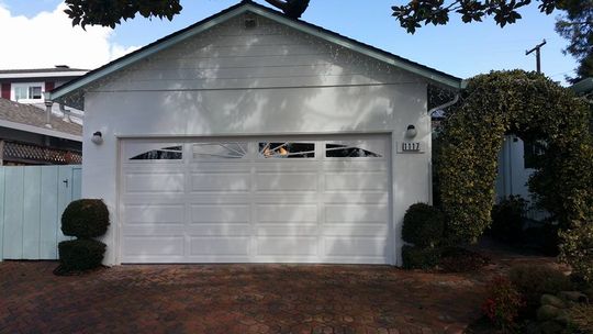 Replacement — White Garage House Door in Sunnyvale, CA