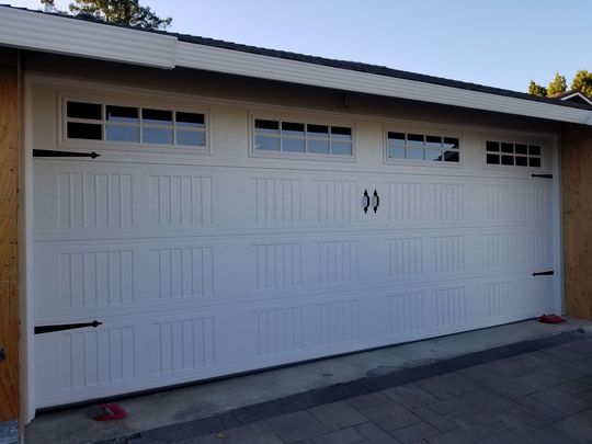 Garage — Plain White Garage Door in Sunnyvale, CA
