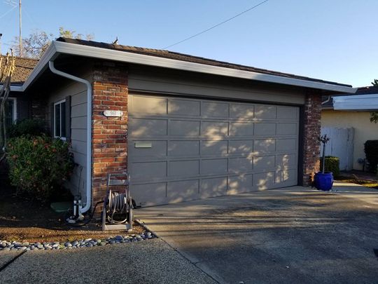 Aluminum — Cream Garage Door in Sunnyvale, CA