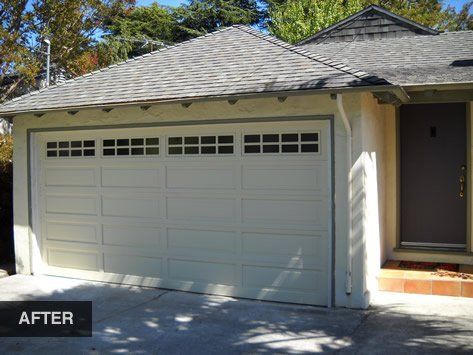 New — New White Garage Door in Sunnyvale, CA