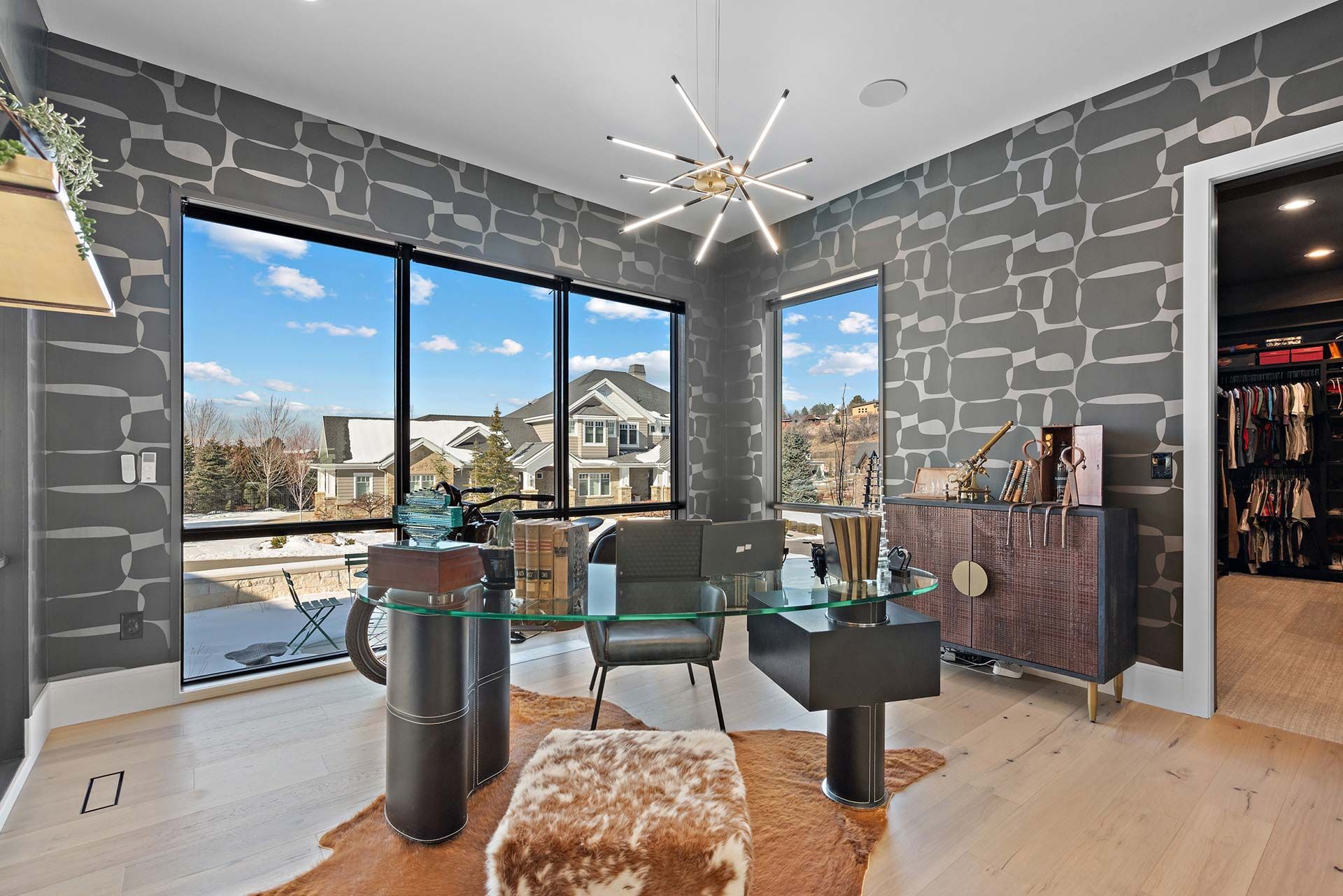 Desk and Chairs in Home Office