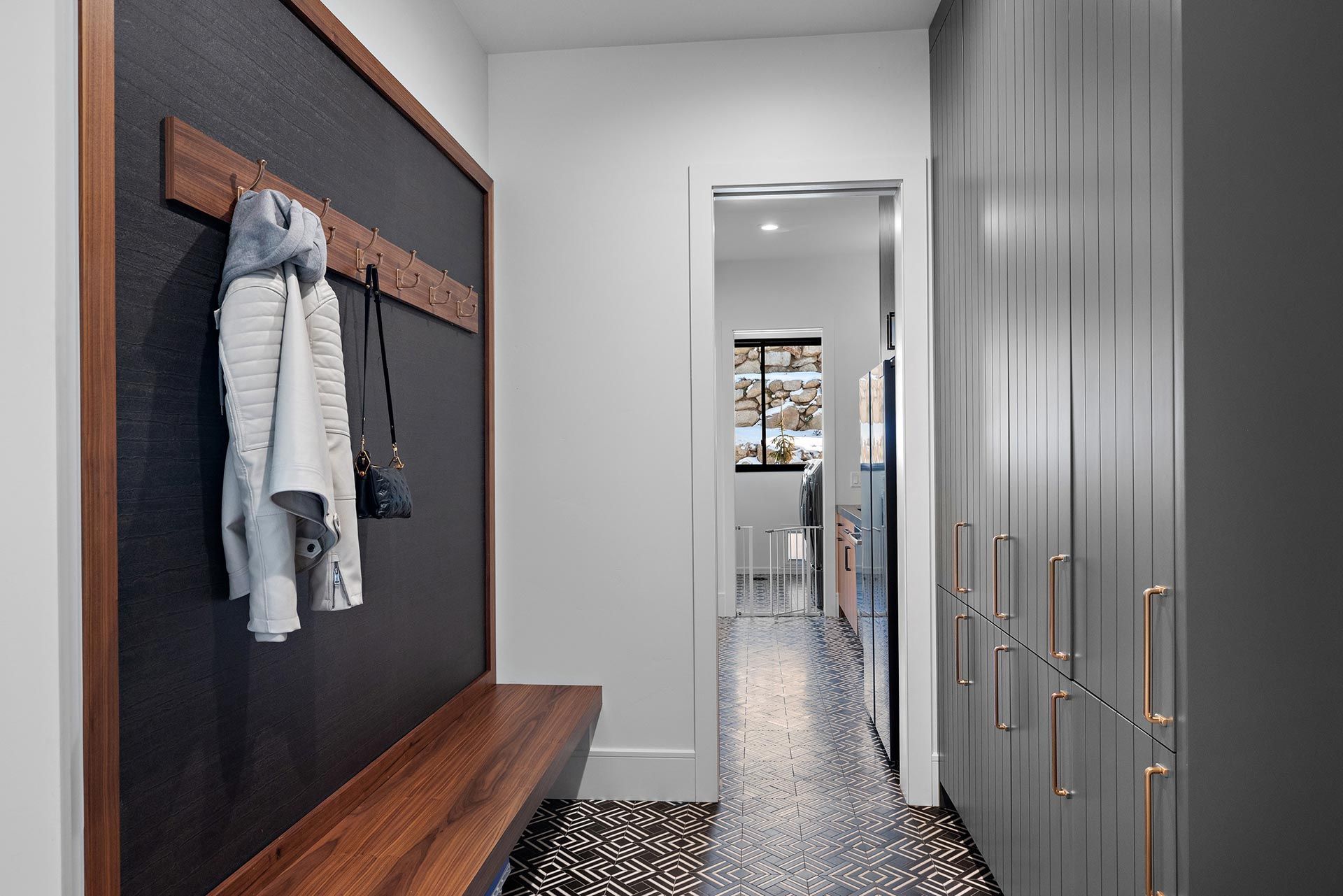 Tile Flooring of a Hallway