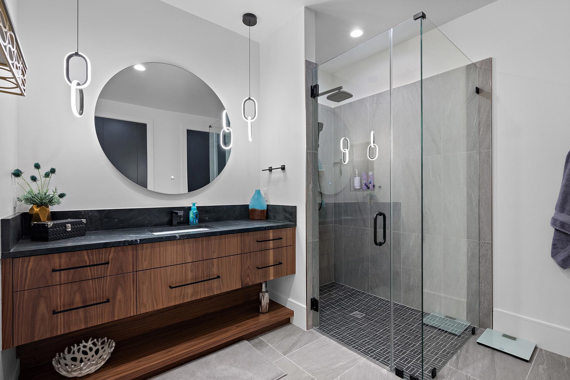 Glass Door of a Shower Room