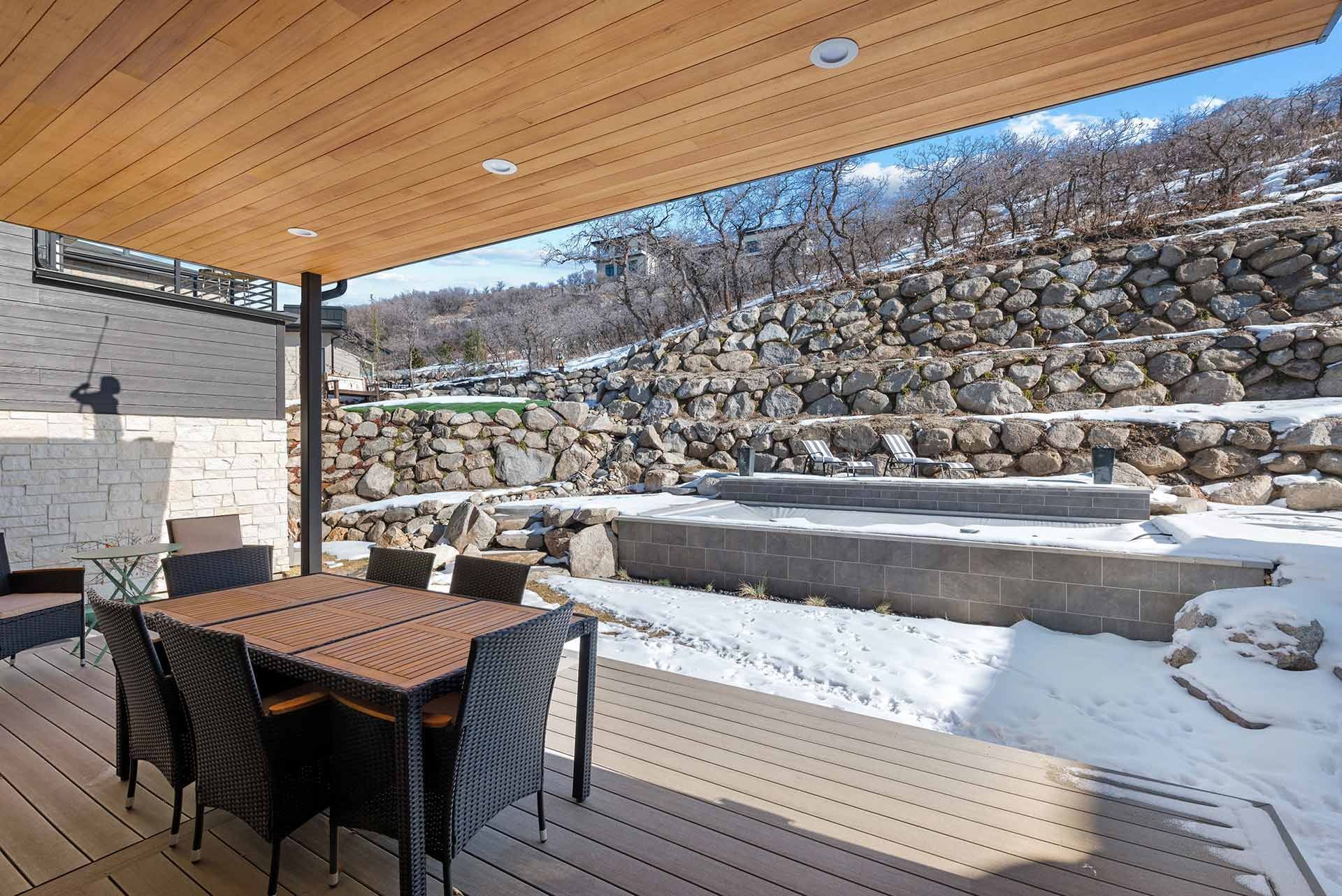 Table and Chairs in Patio
