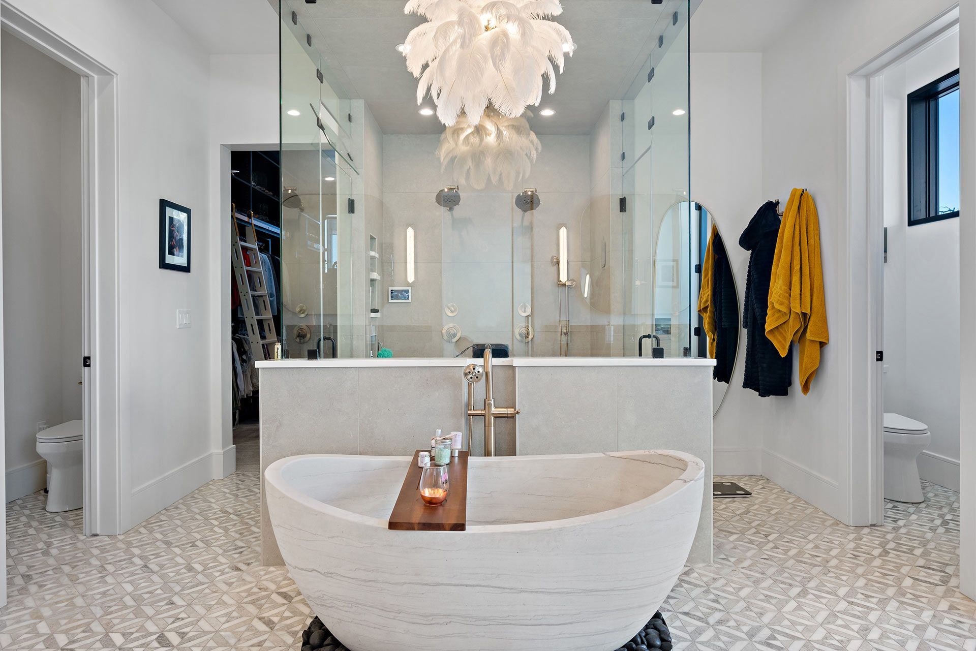 Bathtub in a Bathroom