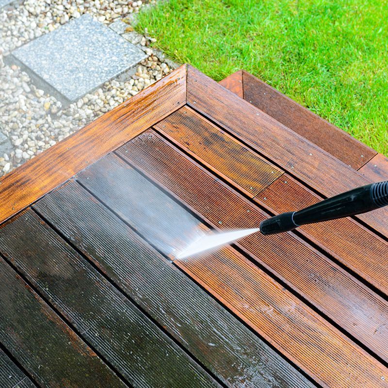 Pressure Washing The Deck