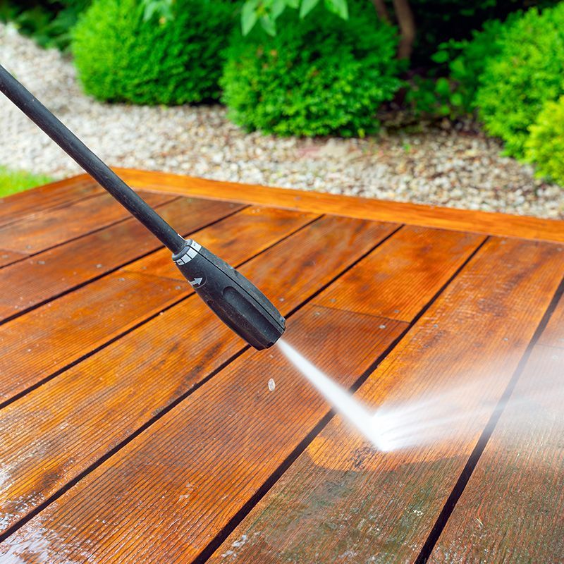 Pressure Washing The Deck