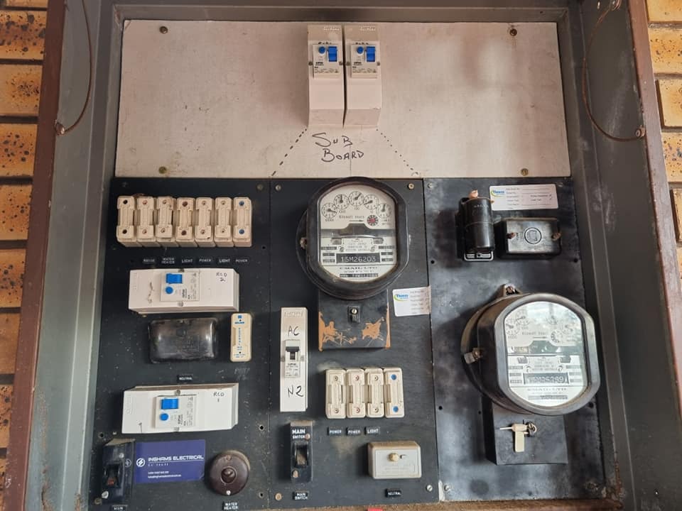 switchboard before replacement