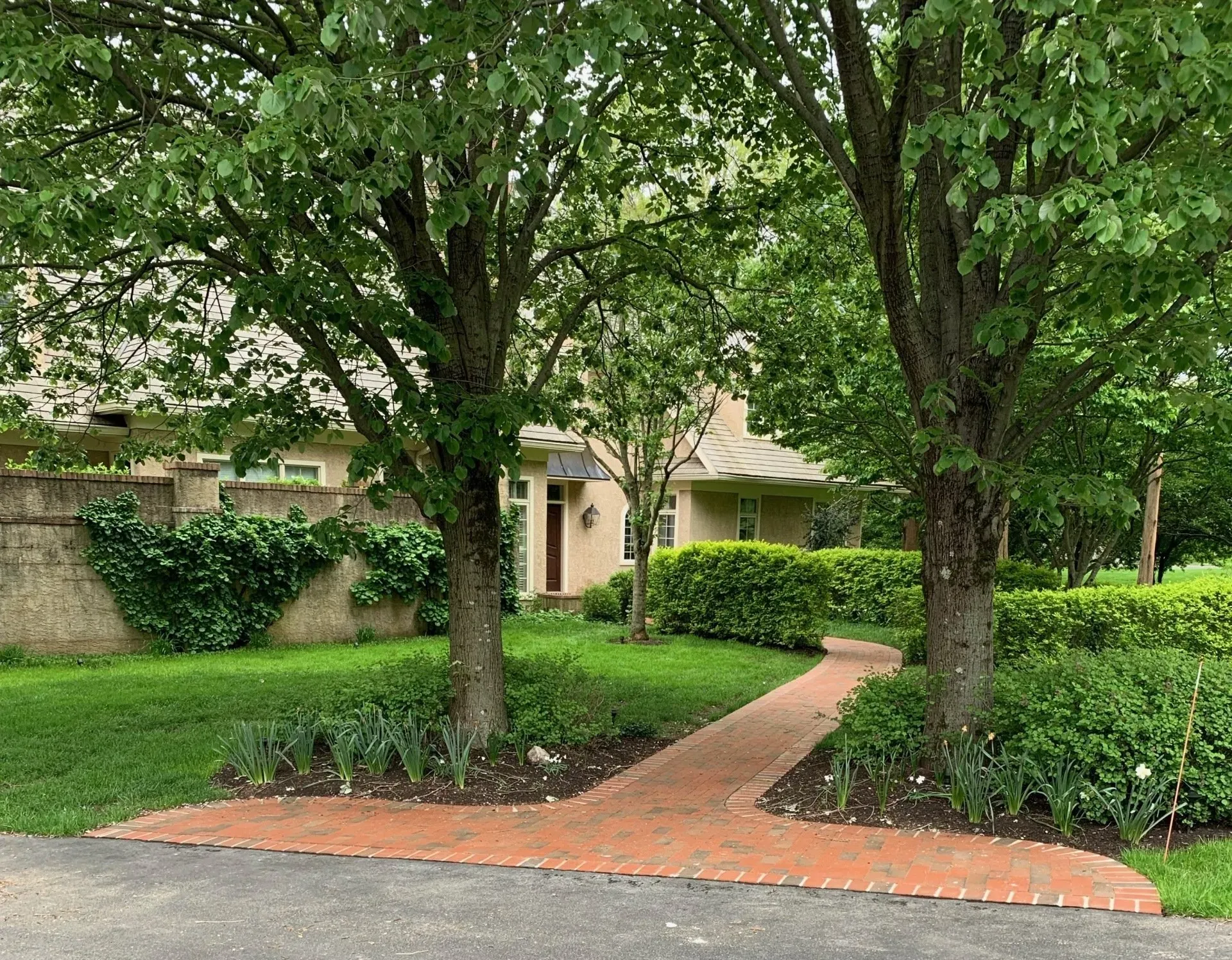 Brick entrance walkway — Flourtown, PA — Disciple Masonry