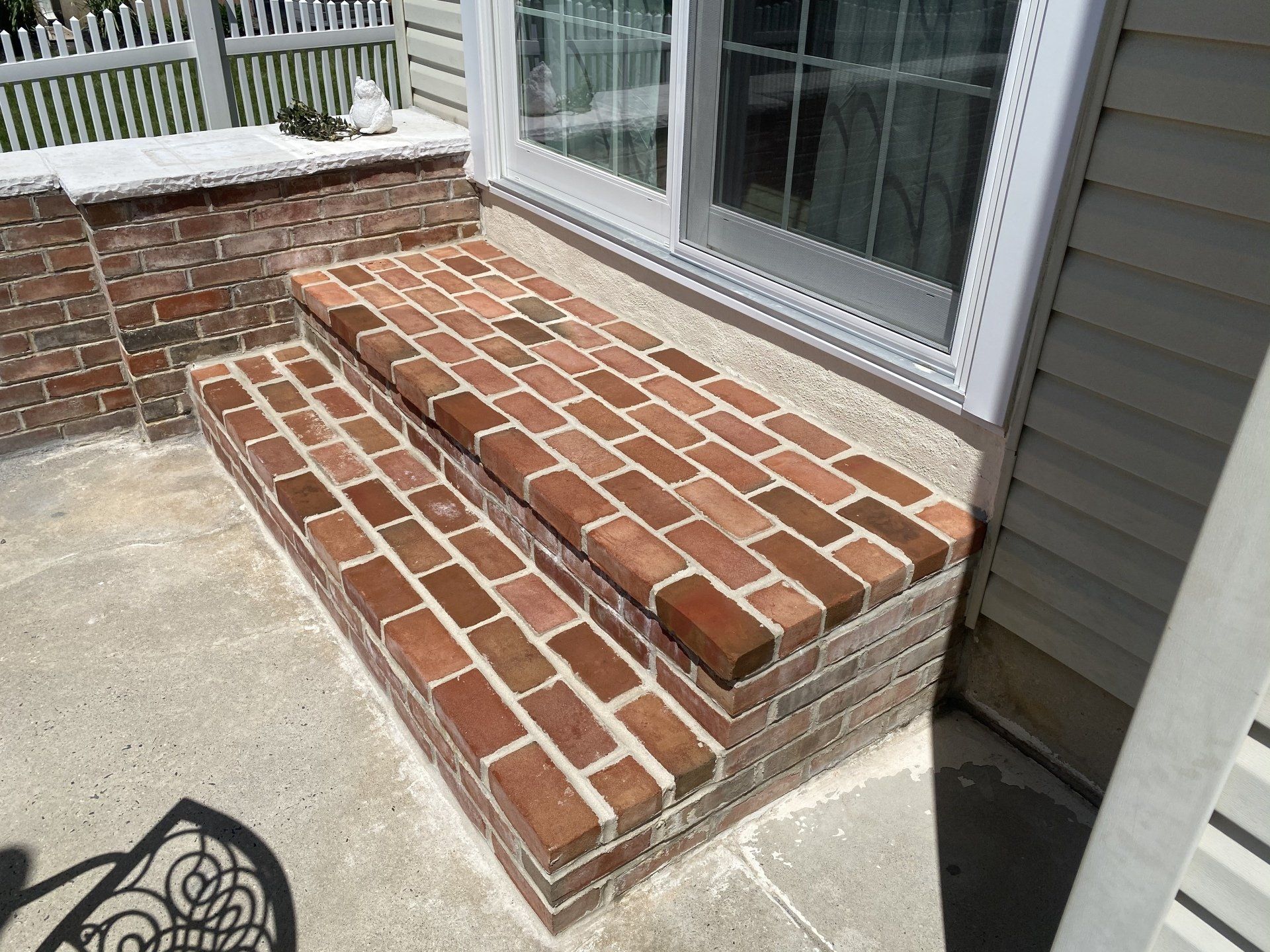 Pointed Brick Steps — Schwenksville, PA — Disciple Masonry