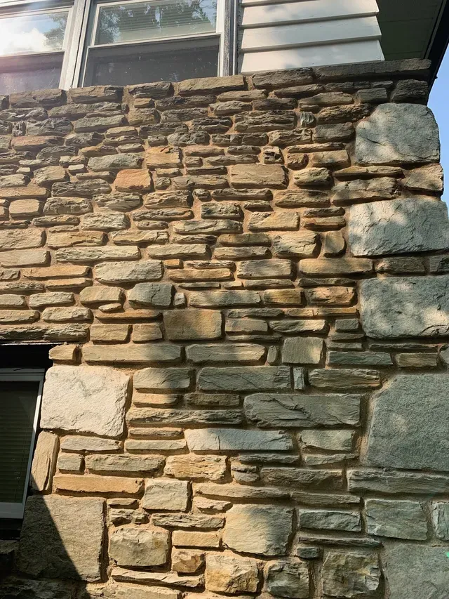 Exterior Stonework Wall Pointing — Wyndmoor, PA — Disciple Masonry