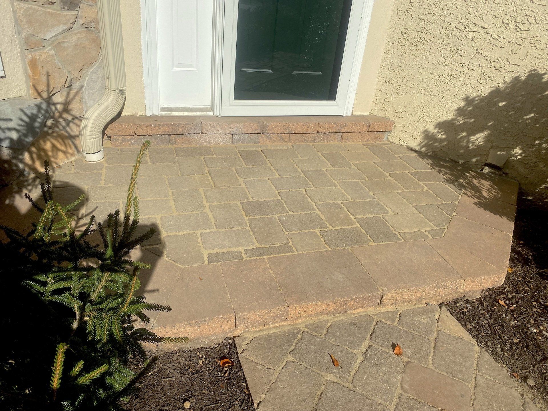 Sunken Paver Landing Repair — Blue Bell, PA — Disciple Masonry