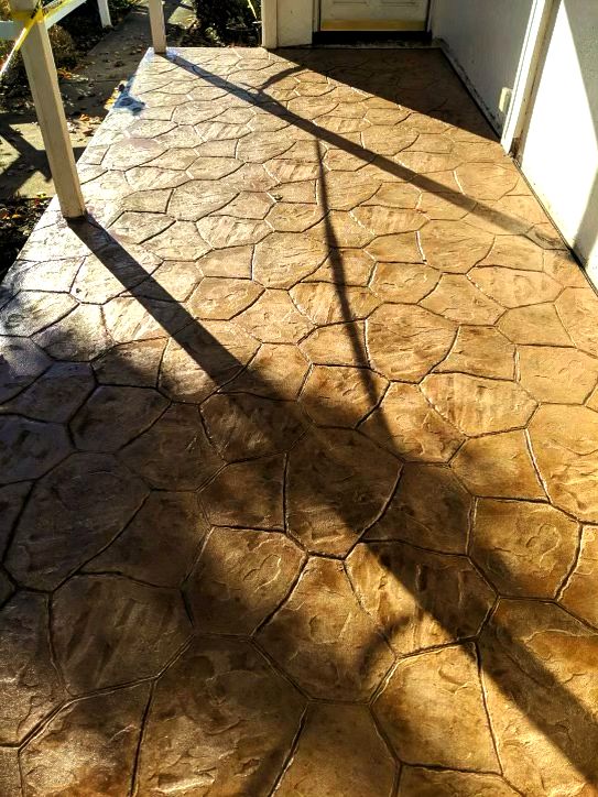 Stamped Concrete Installation - Jenkintown, PA - Disciple Masonry