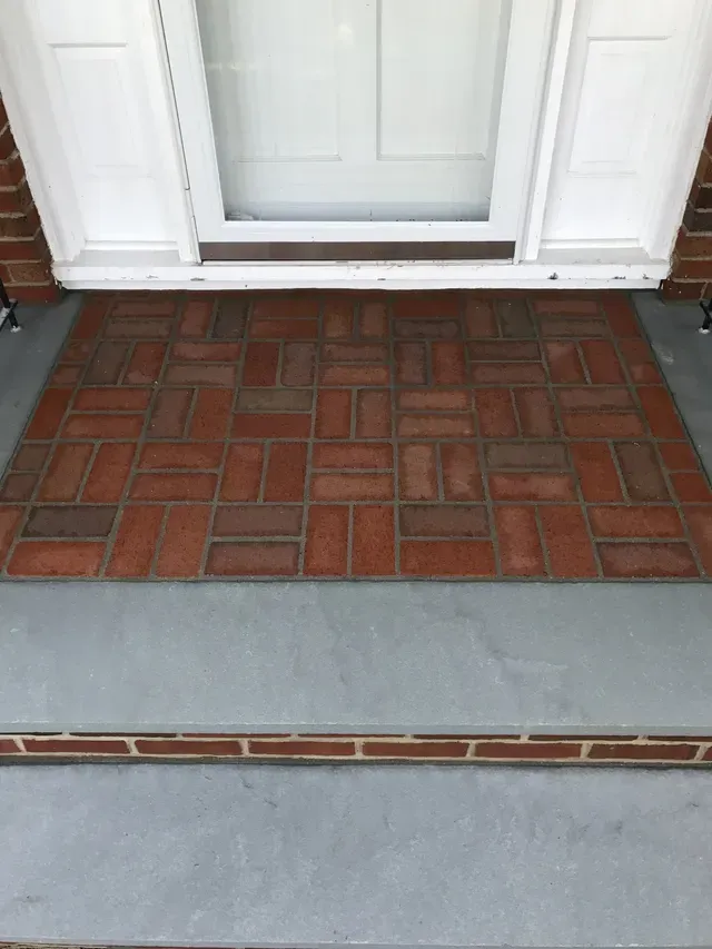 Brick and Bluestone Landing Refinish — Montgomeryville, PA — Disciple Masonry
