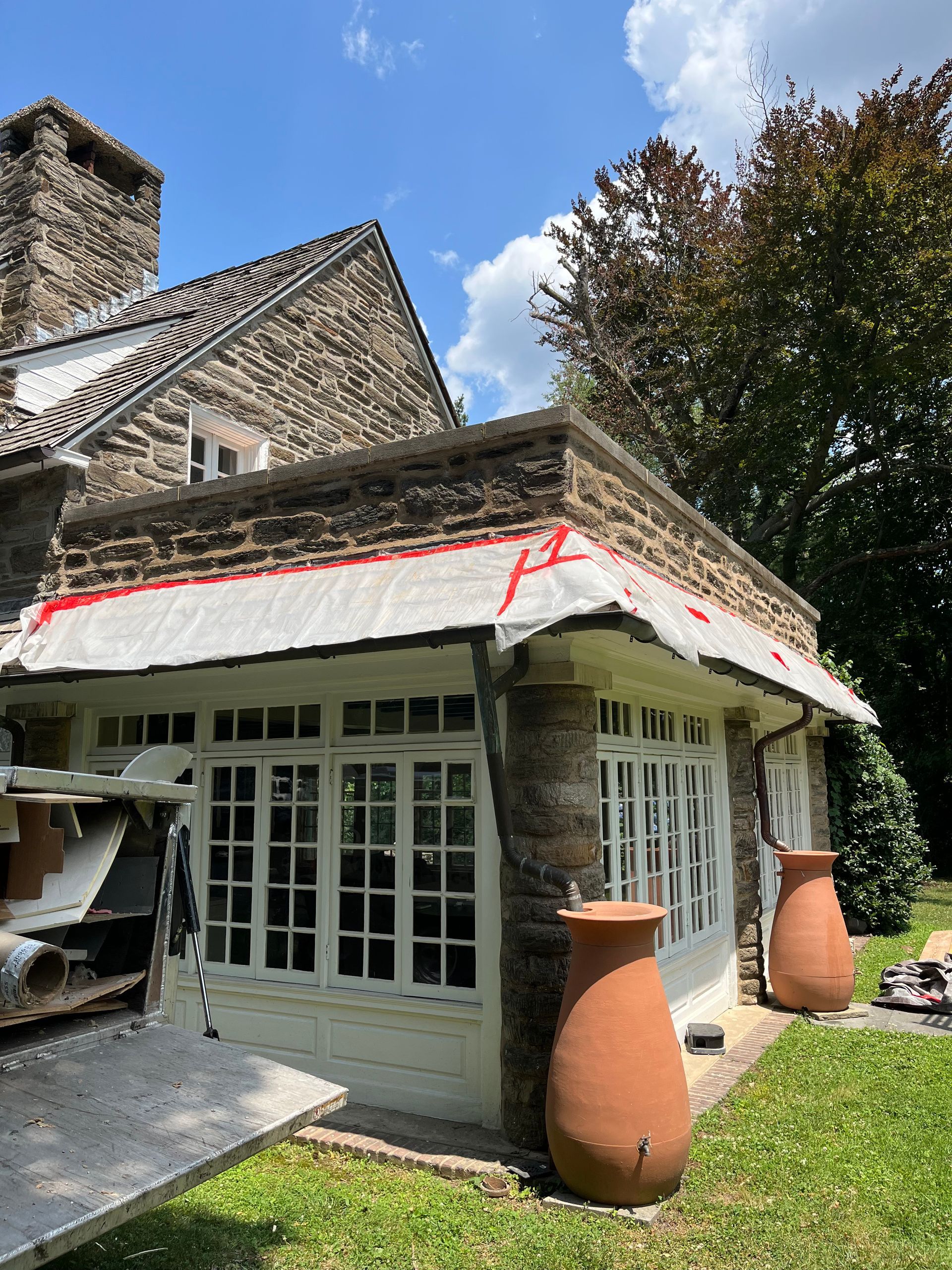 Stone Masonry House Wall Repair and Pointing - Elkins Park, PA - Disciple Masonry