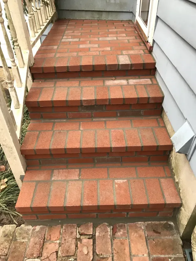 Brick Stairs and Landing — Fort Washington, PA — Disciple Masonry