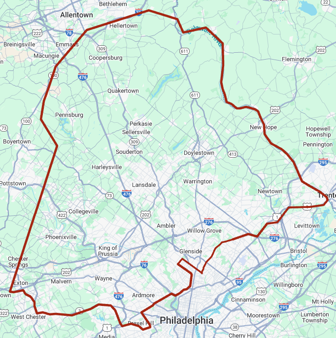 Service Area Map — Fort Washington, PA — Disciple Inc Service Area Map — Fort Washington, PA — Disciple Inc